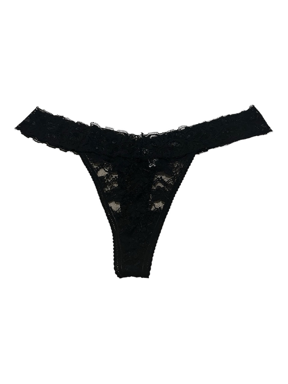 Marilyn Monroe Black Lace Thong Panty